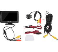 4LED BACKUP -Caméra 4.3in Kit moniteur vue arrière 120 ° grand angle IP68 étanche vision de nuit pour voiture -camion -SUV