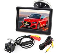 4leds Night Vision Waterproof Car Reversing Camera W/5 Inch Hd Car Lcd Monitor For Rv/Truck/Cars/Caravan/Van