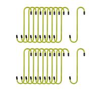 4LIFETIMELINES Brake Caliper Hanger Hooks, Durable Steel, Yellow Powder Coated with Rubber Tips, for Automotive Work on Brake Axle and Suspesion Systems - 20 Pack