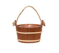 4Living Sauna seau 4 L en aulne traité thermiquement avec anse en corde