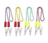 4lots Collier En Acier Sans Rouille Clip De La Chaîne Restauration À L'épreuve La Rouille Pour Nappe Protégeant Des Attaches Métalliques Multicolores Accessoires Dentaire Professionnel