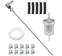 4m Ø 5mm Durite Essence Kit: 18 Pièces Kit de Conduite de Carburant avec 1 Colonne Montante et 10 Colliers de Serrage pour Webasto/Eberspacher Heizung