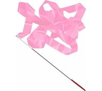 4m/13.12ft Tanzbänder Gymnastics Ribbon Streamer Tanzen Zauberstäbe für Kinder rosa