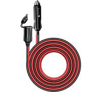4m 13ft Car Cigarette Lighter Extension Cord, Heavy Duty 12v 24v Cigarette Plug To Socket Extension Cable With 15a Fuse Dust-Proof Cap