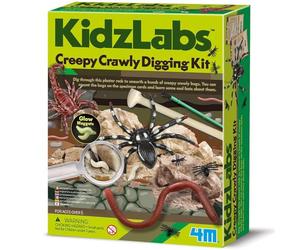 4M 403397 KidzLabs-Creepy Crawlies Digging Kit, Mixed Colours