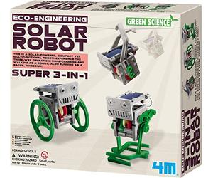 4M - 68496 - Jeu De Construction - Eco Engineering - 3-en-1 Mini Solaire Robot