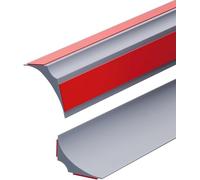 4M Bande d'étanchéité Silicone Pliable Barrage d'eau Seuil de Douche Joint Douche Barriere de Douche Retenue d'eau Anti Débordement pour Salle de Bain Evier Cuisine,25x15mm Gris(Deux Côtés Adhésifs)