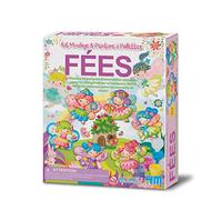 4M Crea KIT DE Moulage: FEES / Emballage F R A N C A I S, Contient Un Moule avec 6 Dessins, plâtre, Peinture, Brosse, aimants, Broches, Paillettes, boîte 22x18x5,5cm, 5+