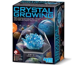 4M Crystal Imaginations Kit de Culture en Cristal pour Enfants à partir de 10 Ans Bleu
