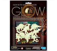 4M Dinosaures phosphorescents 3D - Stickers muraux et plafond pour chambre enfant - Décoration lumineuse glow in the dark