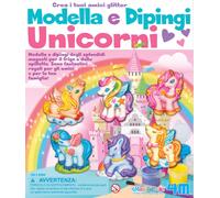 4M Façonneur & Numeros Licornes Glitter - Mould & Paint Unicorns Kit 4M