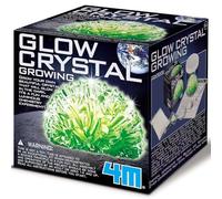 4M Kidz Labs Kit de croissance de cristaux lumineux phosphorescents multicolores