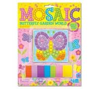 4M - Kidz Labs - Kit de réalisation de mini mosaïque - 2 mosaïques : Papillon et fleur G