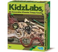 4M KidzLabs Kit Excavation Insectes Enfant - Insectes à déterrer dans Bloc de plâtre - Jeu Scientifique dès 5 Ans
