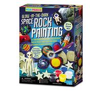 4M | KidzMaker | Peinture sur Roche phosphorescente | Arts et Artisanat pour Enfants à partir de 5 Ans | Projet de Lueur de Jardin