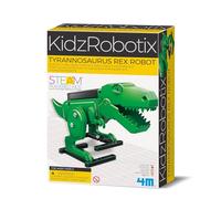 4M KidzRobotix - 68734 - Robot Dinosaure T-Rex - Bouche rugissante, Yeux Clignotants et Avant-Bras Mobiles - Amusement d'apprentissage créatif