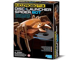 4M KidzRobotix Lanceur de Disque SpiderBot, construisez et lancez des disques Volants, à partir de 8 Ans, 24,5 x 30,5 x 7,6 cm
