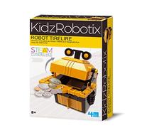 4M KIDZROBOTIX: Robot Tirelire 14cm / Emballage F R A N C A I S, avec des Instructions détaillées, Fonctionne sur Piles 1x1.5V AA (excl.), boîte 24x16,5x6cm, 8+