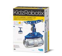 4M KidzRobotix Télécabine canette à Construire Enfant - Kit téléphérique motorisé avec canette recy Jeu Scientifique STEM dès 8 Ans