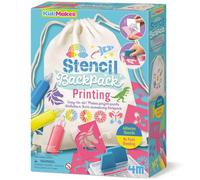 4M Kit d'impression pour sac à dos pochoir avec cordon de serrage de 36 cm, pour enfants de 5 à 12 ans