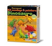 4M Kit moulage dinosaure enfant - Coffret moulage et peinture avec plâtre, moules, peinture, aimants et broches - Activité créative dès 5 ans