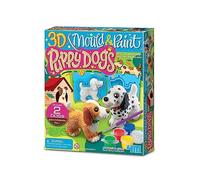 4M Mold & Paint Kit de peinture 3D pour chiots et chiots en plâtre pour garçons et filles à partir de 5 ans
