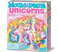 4M - Moulage et peinture de licornes - Aimants et badges pour réfrigérateur - Dès 5 ans