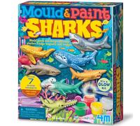 4M Moule et peinture - requins, multicolore