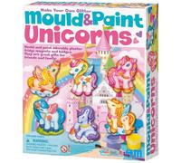 4M - Moulage et peinture de licornes - Aimants et badges pour réfrigérateur - Dès 5 ans