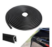 4M Protection de portière de voiture en forme de U en caoutchouc anti-collision pour la plupart des voitures (Noir)
