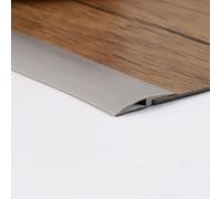 4M Rampe Seuil de Porte Adhesif 5mm-10mm(H), Barre de Seuil Rattrapage PVC Bandes de Transition Sol Rampe de Seuil(Largeur 3.5cm,Gris,Deux Côtés Adhésifs)