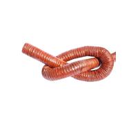 4M Red Silicone High Temperature Hose, Heat Resistant Flexible Duct with Steel Wire, Flame Retardant Air Duct for Hot Air Exhaust,(25.4cm)