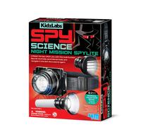 KidzLabs Kit Spylite Mission Nocturne – Jeu de rôle espion avec détection et code Morse, 5+ ans