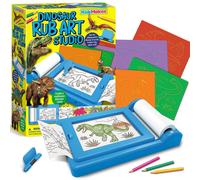 4M - Studio d'art pour dinosaures | KidzMaker | Imprime des œuvres d'art de dinosaures sur un rouleau de papier continu de 8 m | Amusant pour apprendre à créer | 68744