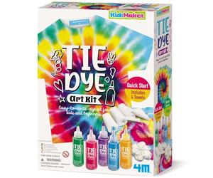4M -Y304787 KidzMaker 404787 Kit facile à faire pour les enfants et les débutants, comprend des bouteilles de teinture nouées et 4 serviettes, multicolore