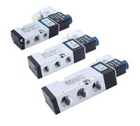 4M210-08 4M310-08 4M410-10 Électrovanne électrique pneumatique à 2 positions et 3 ports à cinq voies, vanne de contrôle d'air électromagnétique.(1pcs Coil,Silver)