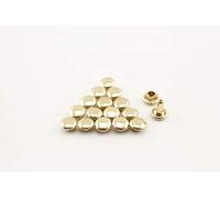 4mm en laiton massif double rivets plats, rivets à main rivets à pics rivets en cuir pour la fabrication de sacs, vêtements, chaussures. doré H1