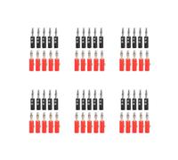4mm Fiches Bananes Isoles Connecteurs Jack Nouveaux 60pcs Rouge + Noir
