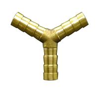 4mm Hose Barb Brass 3 Way Barbed Pipe Fitting Equal Y Shape Connector Adapter Coupler