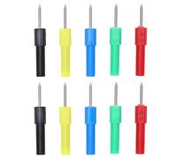 4mm Multimeter Test Probes 2 Sets Secure Socket | Bypass Wire Stripping for Electrical Testing/Car Repair | 5 Colors 10 Pack, 30V - 60V High Accuracy Tool