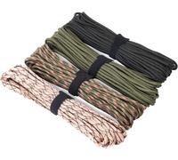 4mm Paracord Ropes,4 Pieces 33ft/10m Parachute Rope,7 Strands Nylon Rope,Paracord Survival Rope,Load Up To 250 Kg/550 Lb,Rope For Outdoors,Camping,Bracelets