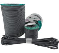 4mm Type Ideal for DIY Projects,Tent and Outdoor Adventure-Basic Colours Available in 15,30m and 50m-Charcoal