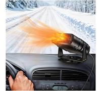 4modlr Chauffage de Voiture 12V, 4 en 1 Puissant Dégivreur de Voiture à Chauffage Instantané avec Rotation 360° et Réglage 90° Haut Bas pour Toutes Les Voitures