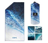 4Monster Serviette de Plage Anti-Sable, légère en Microfibre, Serviette de Bain compacte, séchage Rapide, Serviette Super absorbante pour Plage, Piscine, Camping, Fitness, Yoga