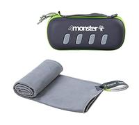 4Monster Serviettes en microfibre - 5 couleurs - Absorbantes - Ultra légères - Séchage rapide - Pour le fitness, le sport, le sauna, le yoga et les voyages