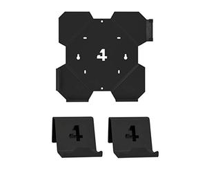 4mount Wall Mount Support mural pour Playstation 4 Slim Paquet Noir