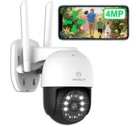 4MP/2.5K 50M Color Night Vision IR Smart Outdoor Camera with Projector,Motion Detection,360°PTZ with 24/7 Recording,IP65,2.4GHz
