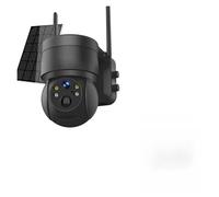 4MP HD Solar Camera PTZ Outdoor Wireless Security Camera Battery Long Standby CCTV IP Cam Video Surveillance Cameras(4MP Black Camera)