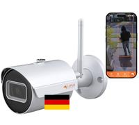 LUPUS LE202 WLAN IP Camera, pour l'extérieur, Fabricant Allemand, RGPD, Support téléphonique, Vision Nocturne, boîtier métallique, INCL. Android + iOS App & Logiciel PC/Mac, Version 2025