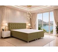 4myBaby NEO First Class Lit à sommier tapissier avec matelas de qualité | Lit double moderne avec sommier tapissier de qualité supérieure 180 x 200 cm avec matelas à ressorts Bonnell 7 zones et cadre